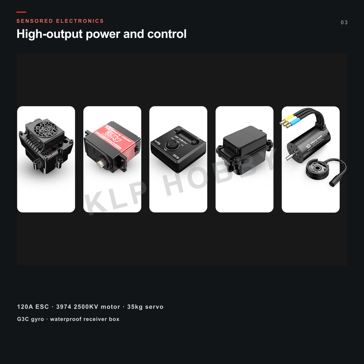 MJX Hyper Go 7304 sensored brushless electronics and control components