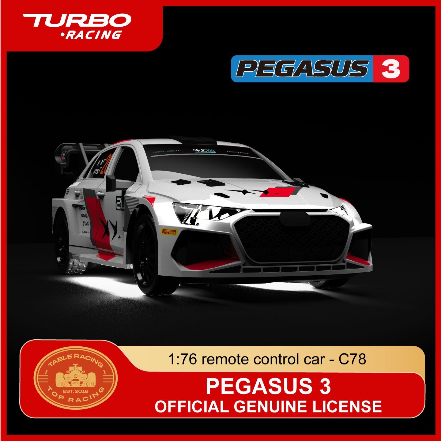 Turbo Racing C78 Pegasus 3 1/76 On-Road RC Car RTR - detail 2