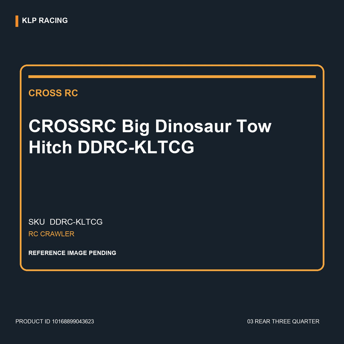 CROSSRC Big Dinosaur Tow Hitch DDRC-KLTCG 03 rear three quarter