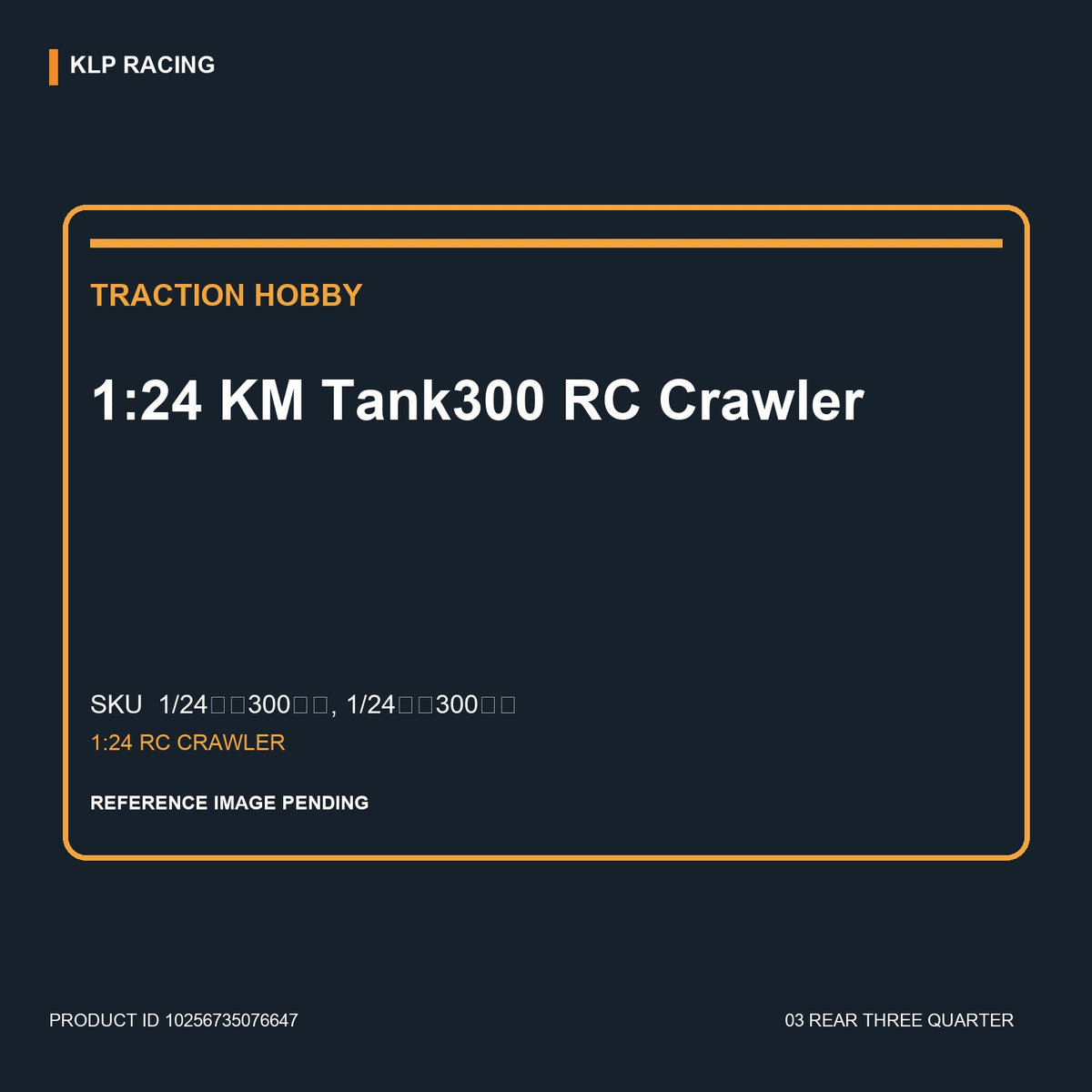 1:24 KM Tank300 RC Crawler 03 rear three quarter