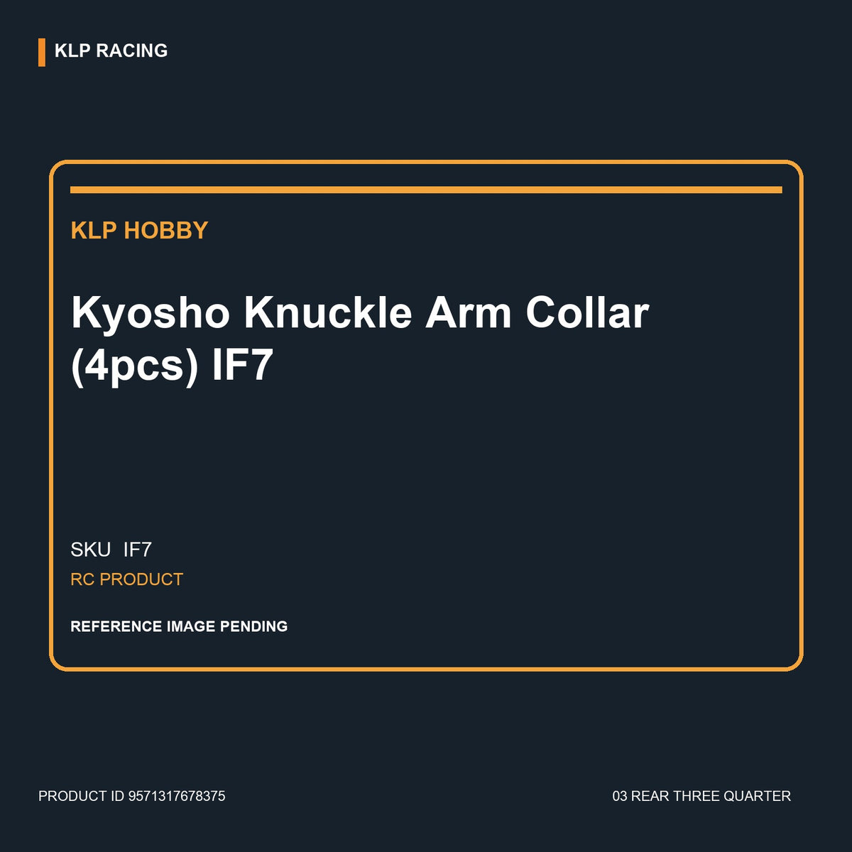 Kyosho Knuckle Arm Collar (4pcs) IF7 03 rear three quarter