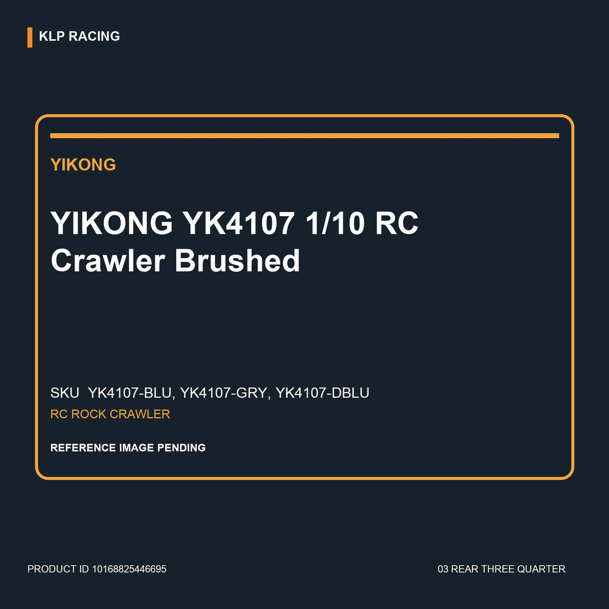 YIKONG YK4107 1/10 RC Crawler Brushed 03 rear three quarter
