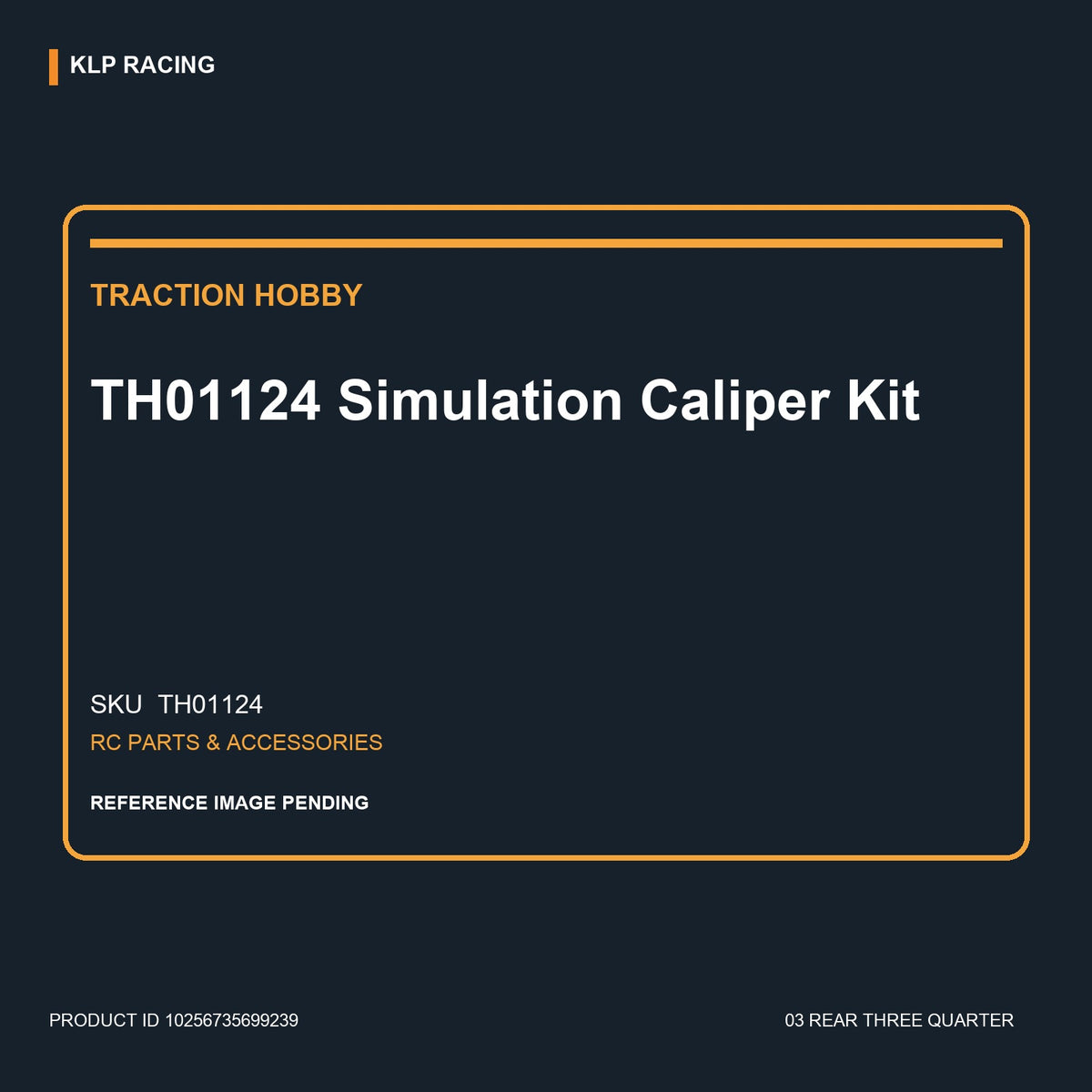 TH01124 Simulation Caliper Kit 03 rear three quarter