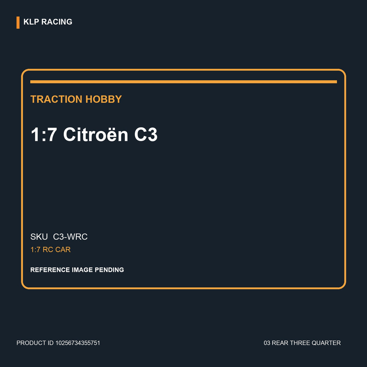 1:7 Citroën C3 03 rear three quarter