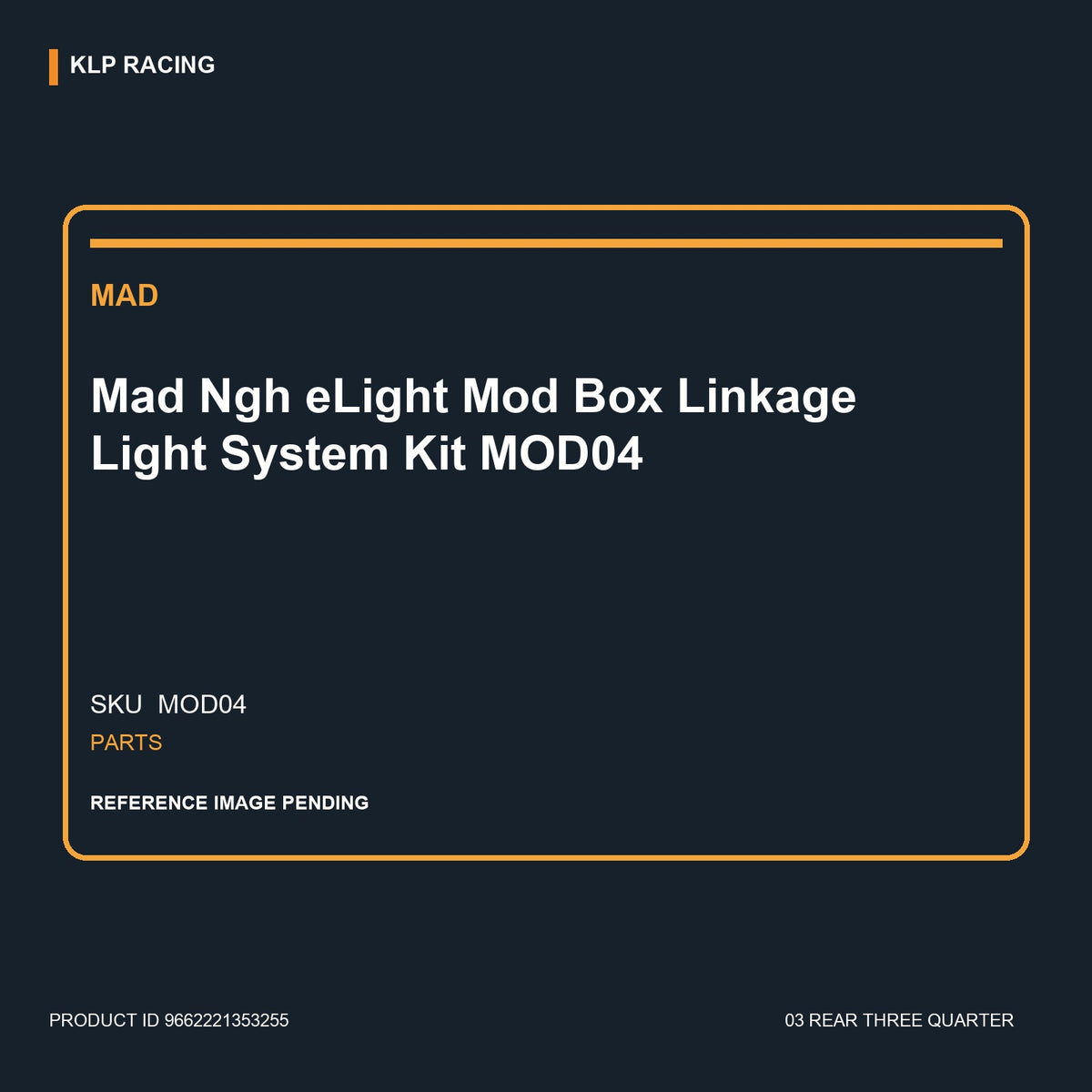 Mad Ngh eLight Mod Box Linkage Light System Kit MOD04 03 rear three quarter