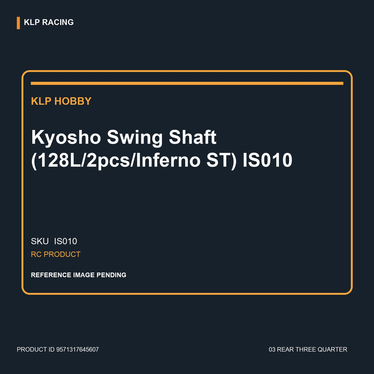 Kyosho Swing Shaft (128L/2pcs/Inferno ST) IS010 03 rear three quarter