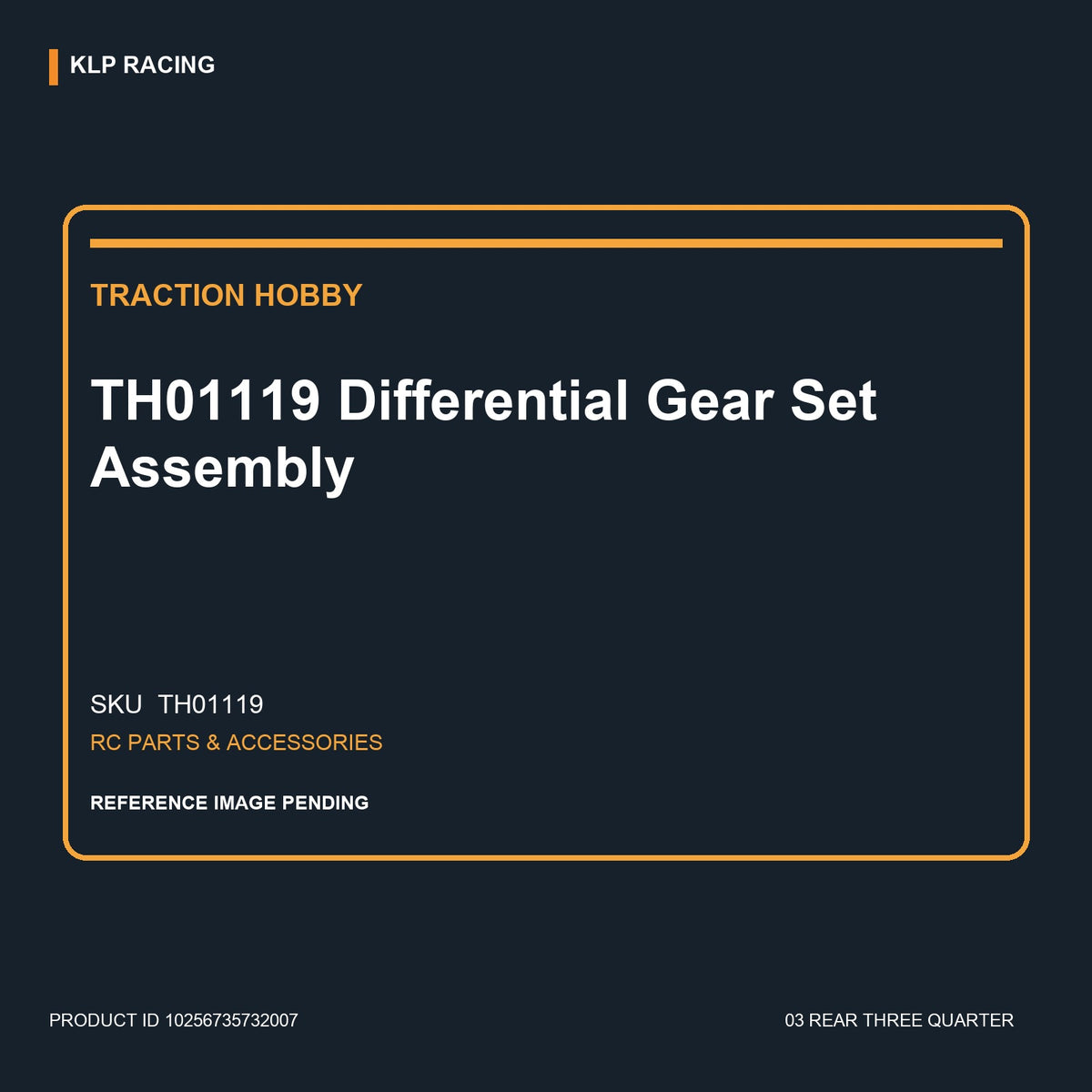 TH01119 Differential Gear Set Assembly 03 rear three quarter