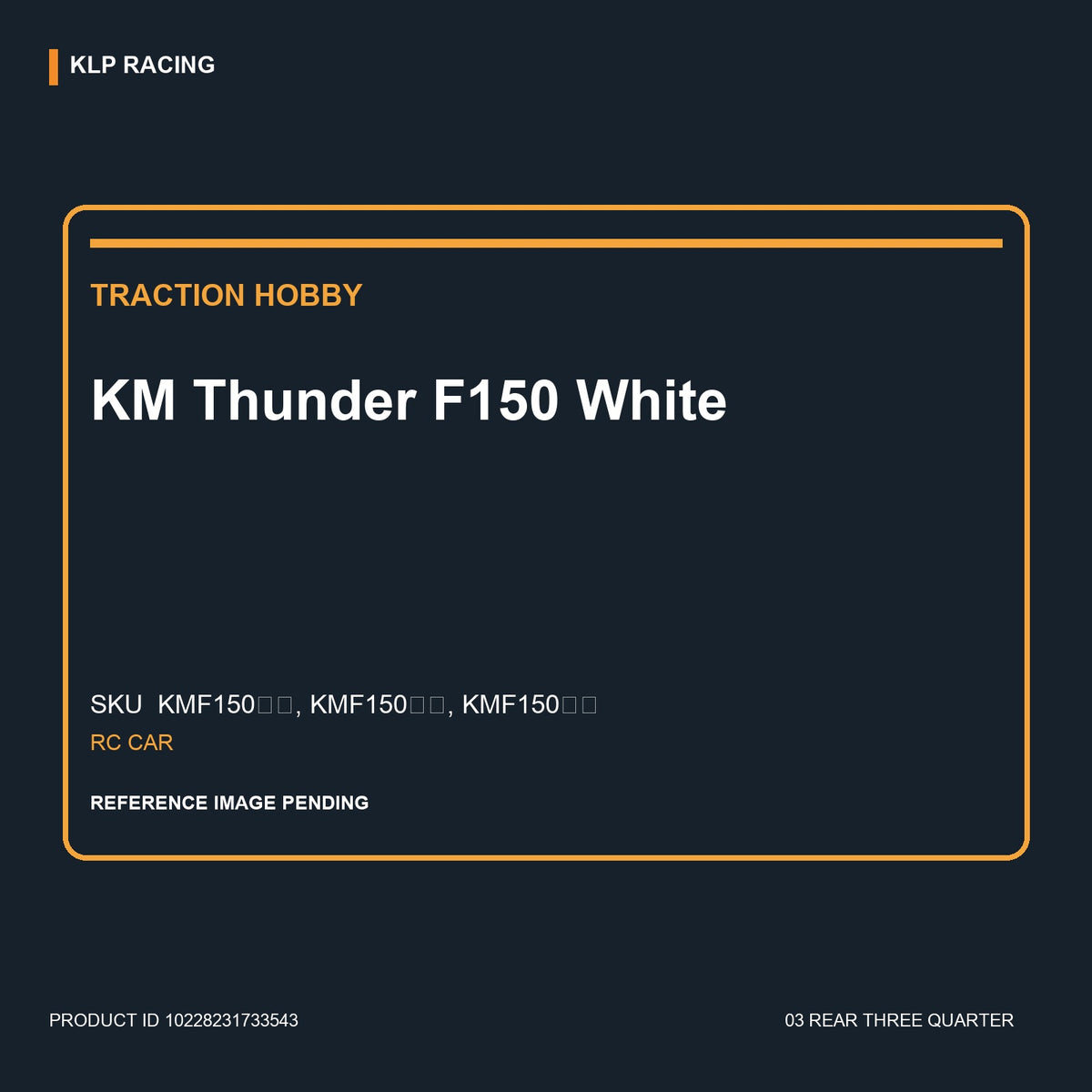 KM Thunder F150 White 03 rear three quarter