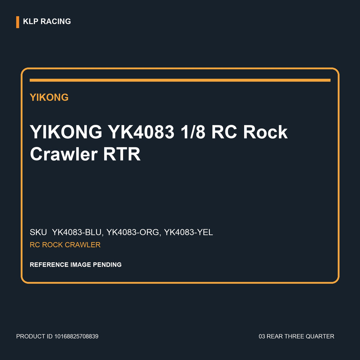YIKONG YK4083 1/8 RC Rock Crawler RTR 03 rear three quarter