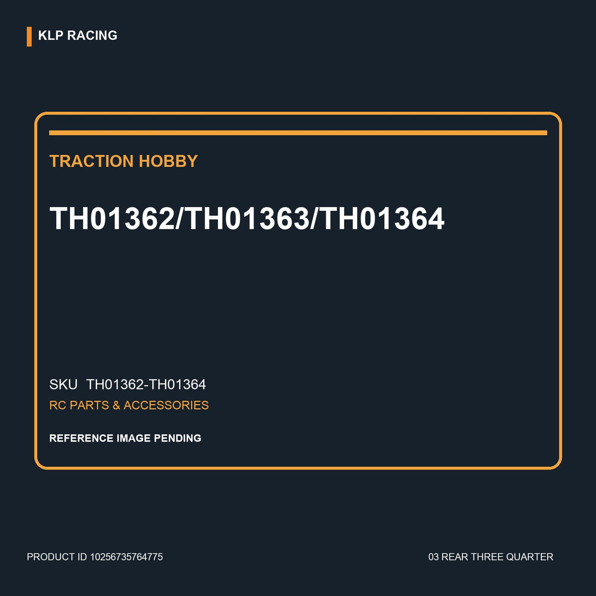 TH01362/TH01363/TH01364 03 rear three quarter