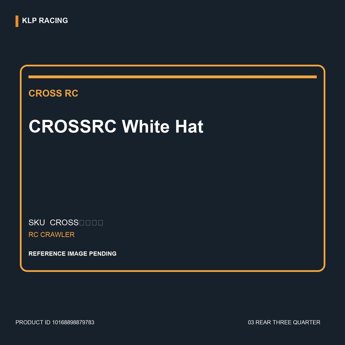 CROSSRC White Hat 03 rear three quarter
