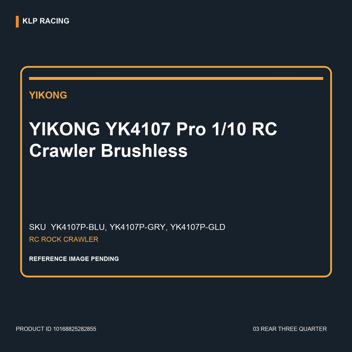 YIKONG YK4107 Pro 1/10 RC Crawler Brushless 03 rear three quarter