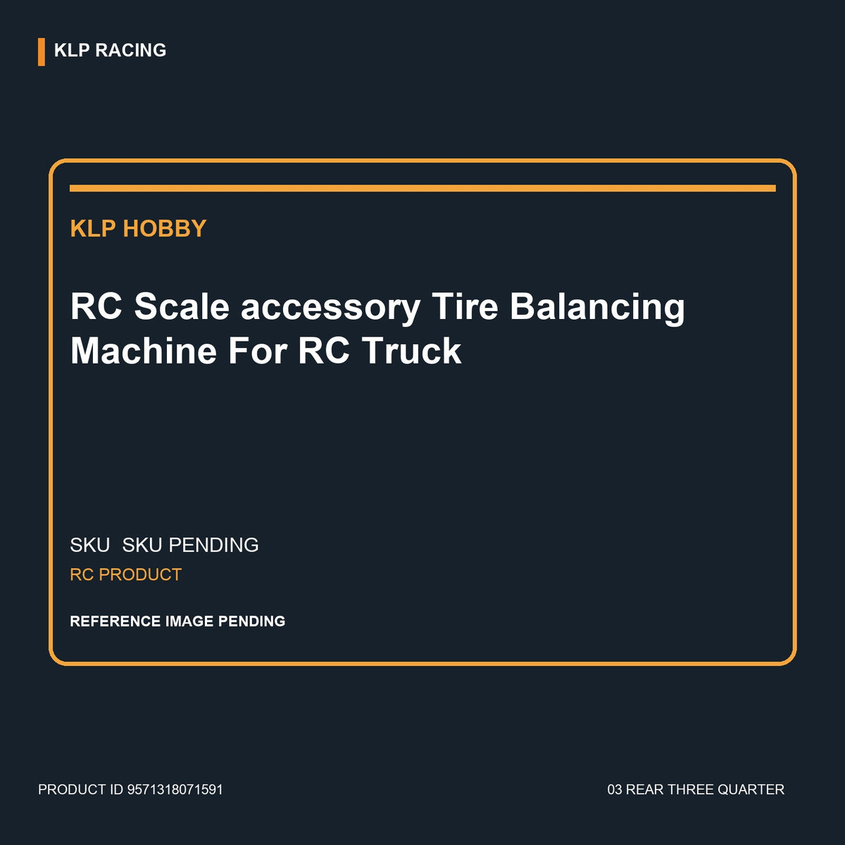 RC  Scale accessory Tire Balancing Machine For RC Truck 03 rear three quarter
