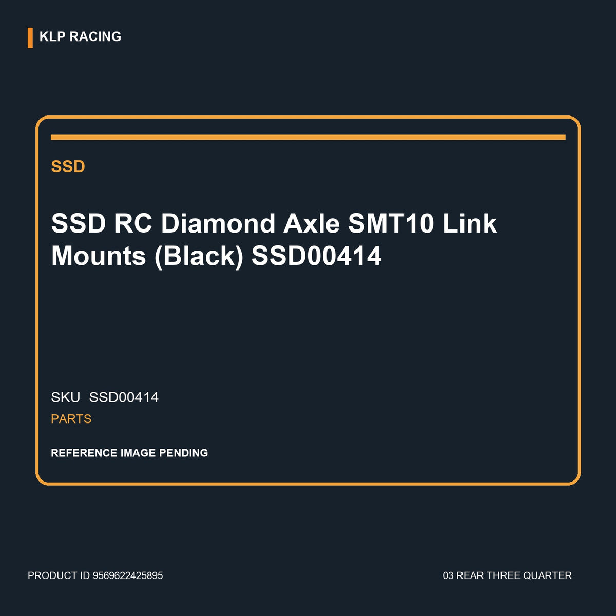 SSD RC Diamond Axle SMT10 Link Mounts (Black) SSD00414 03 rear three quarter
