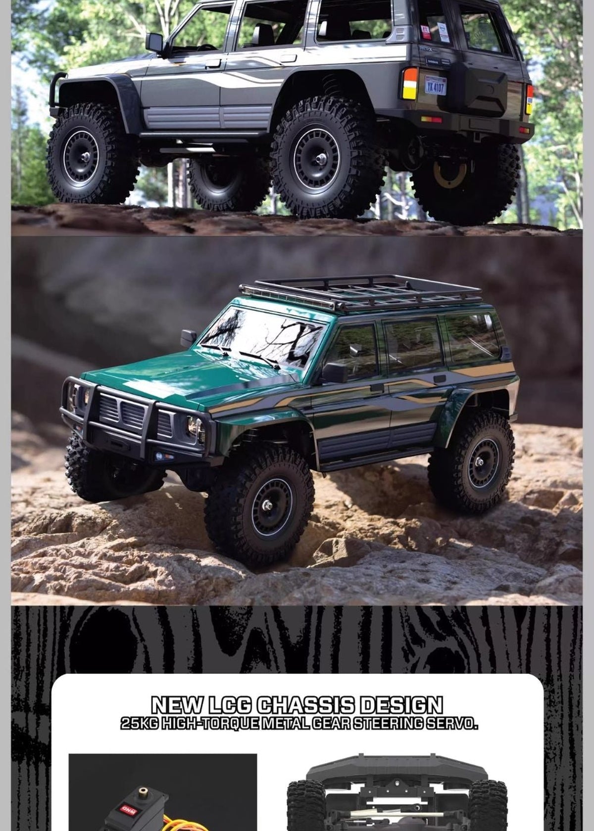 Yikong YK4107 PRO 1/10 4WD Brushless RC Crawler