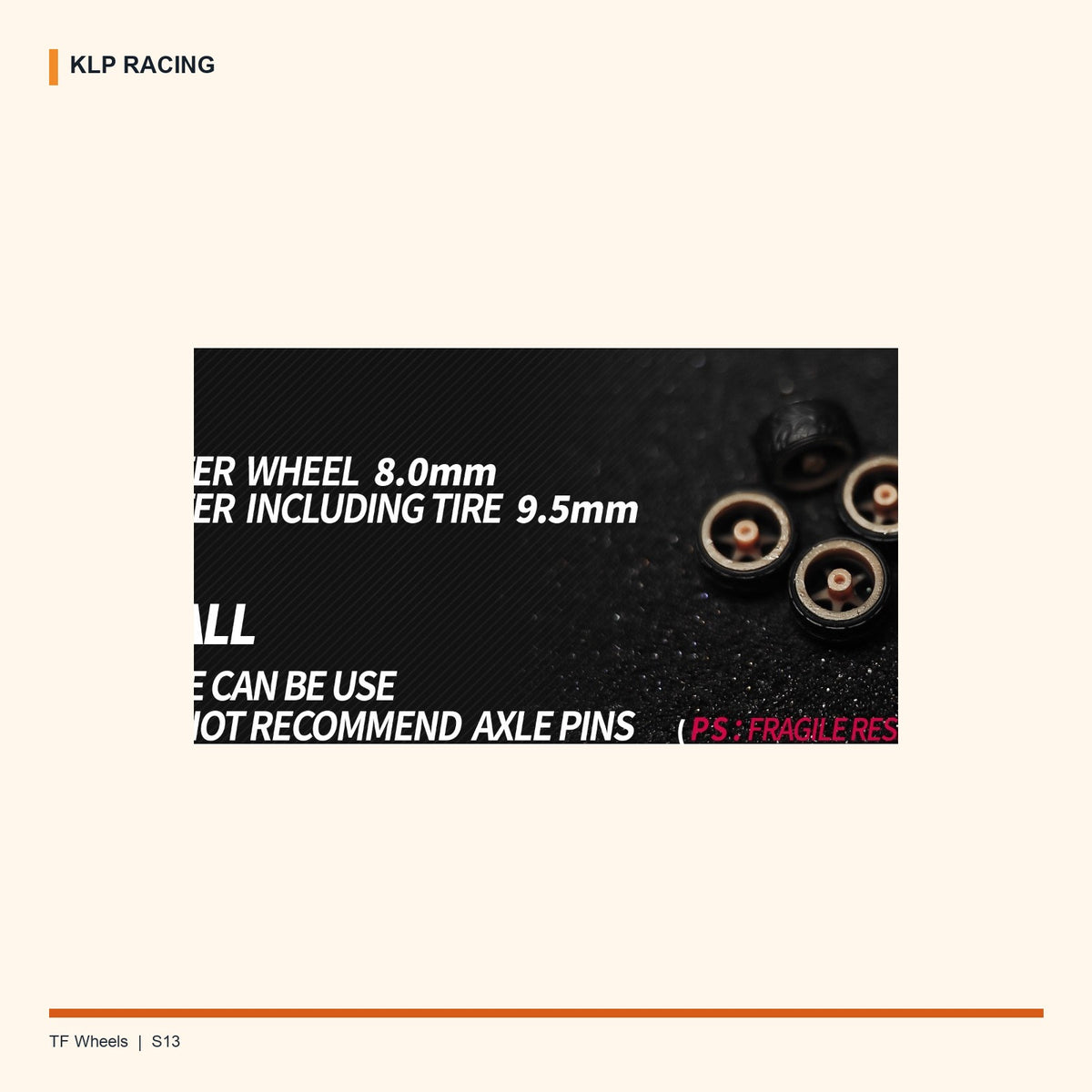 1/64 RS2 Wheels Tires 3D Print 8.5mm for TLV INNO Tarmac Diecast Models 04 detail