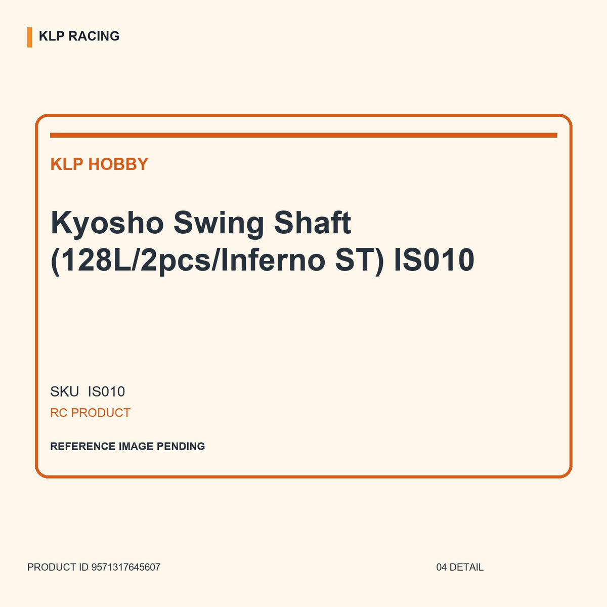 Kyosho Swing Shaft (128L/2pcs/Inferno ST) IS010 04 detail