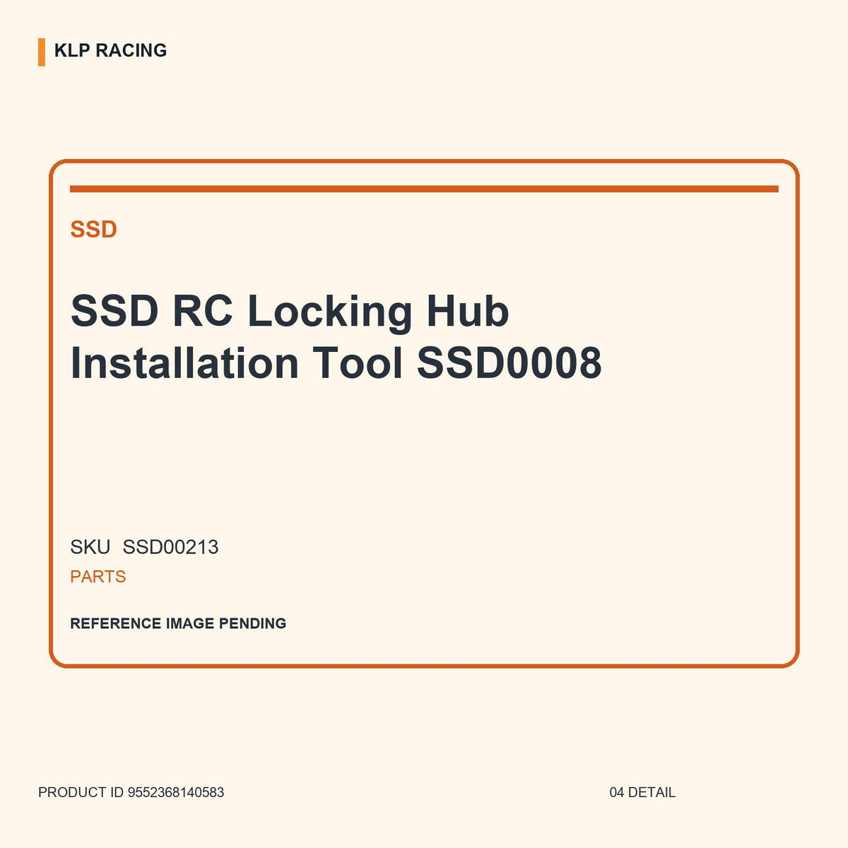 SSD RC Locking Hub Installation Tool SSD0008 04 detail