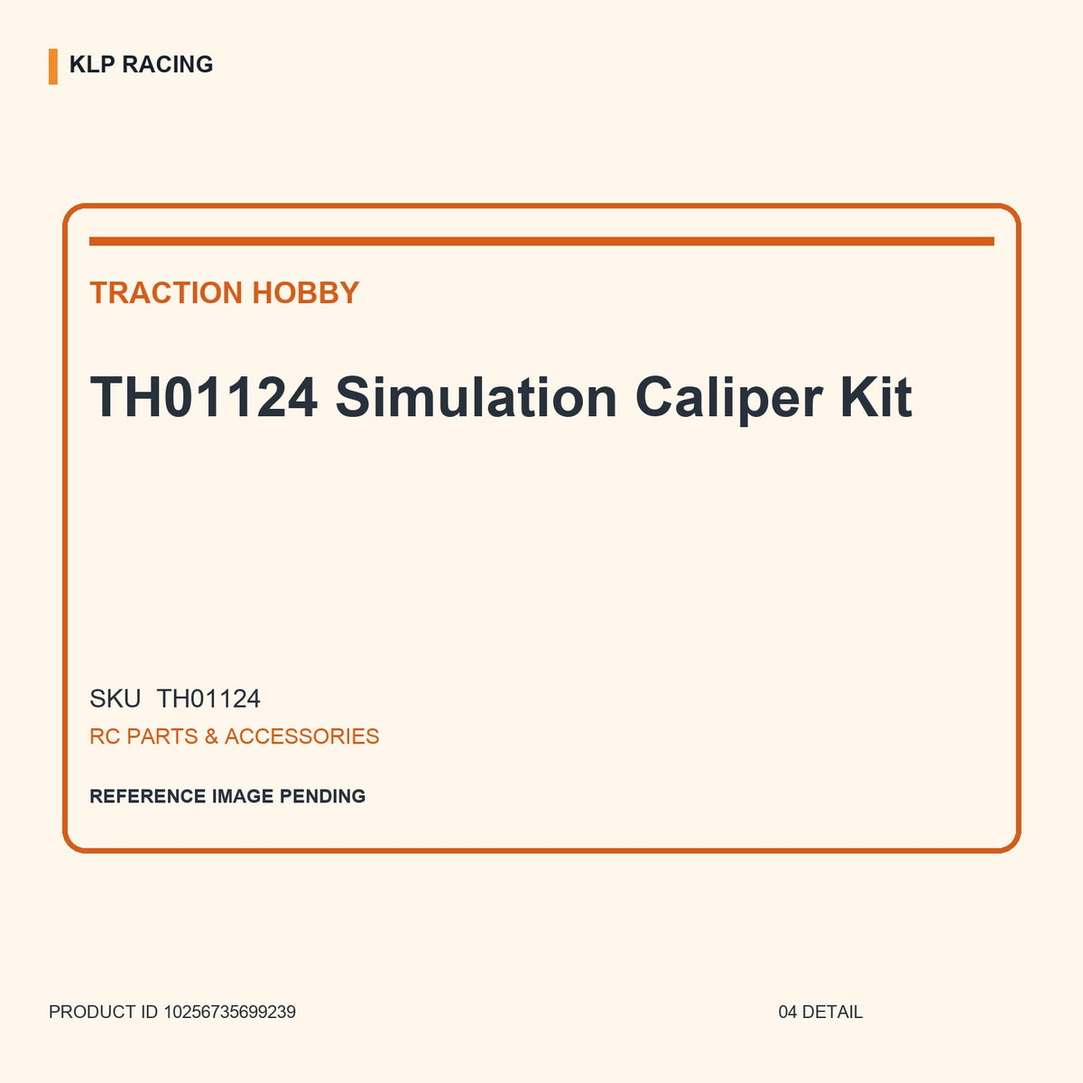 TH01124 Simulation Caliper Kit 04 detail