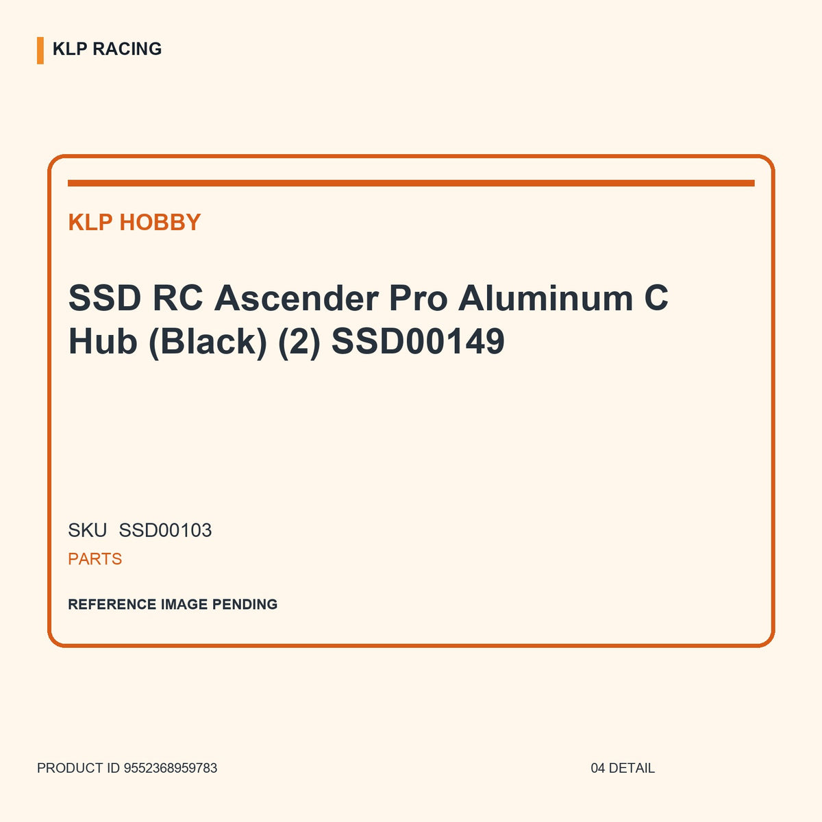 SSD RC Ascender Pro Aluminum C Hub (Black) (2)  SSD00149 04 detail