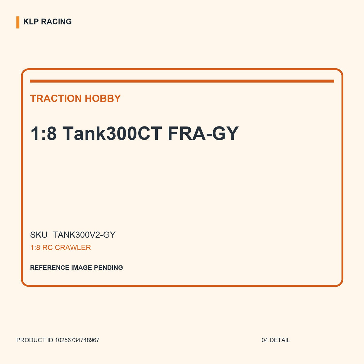 1:8 Tank300CT FRA-GY 04 detail