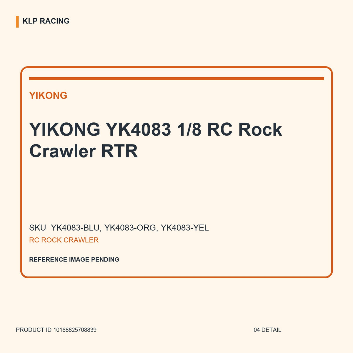 YIKONG YK4083 1/8 RC Rock Crawler RTR 04 detail