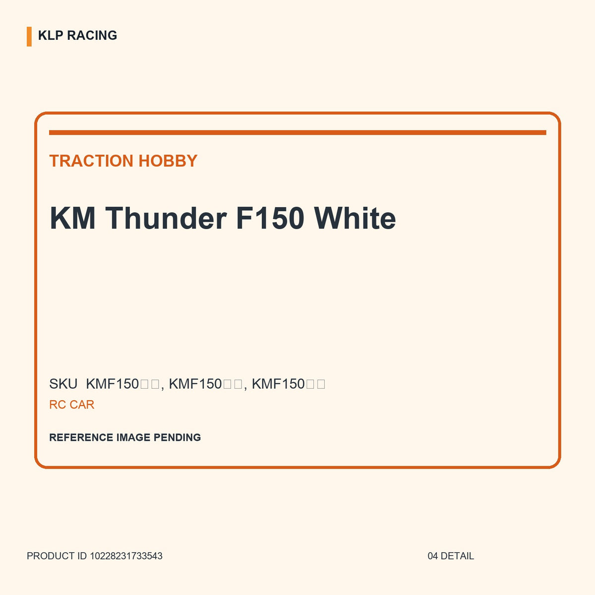 KM Thunder F150 White 04 detail