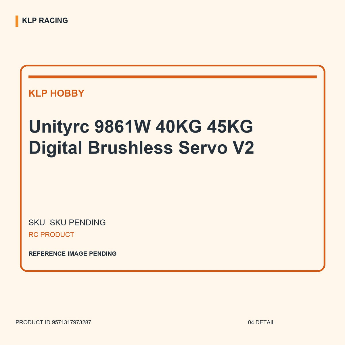 Unityrc 9861W 40KG 45KG Digital Brushless Servo V2 04 detail