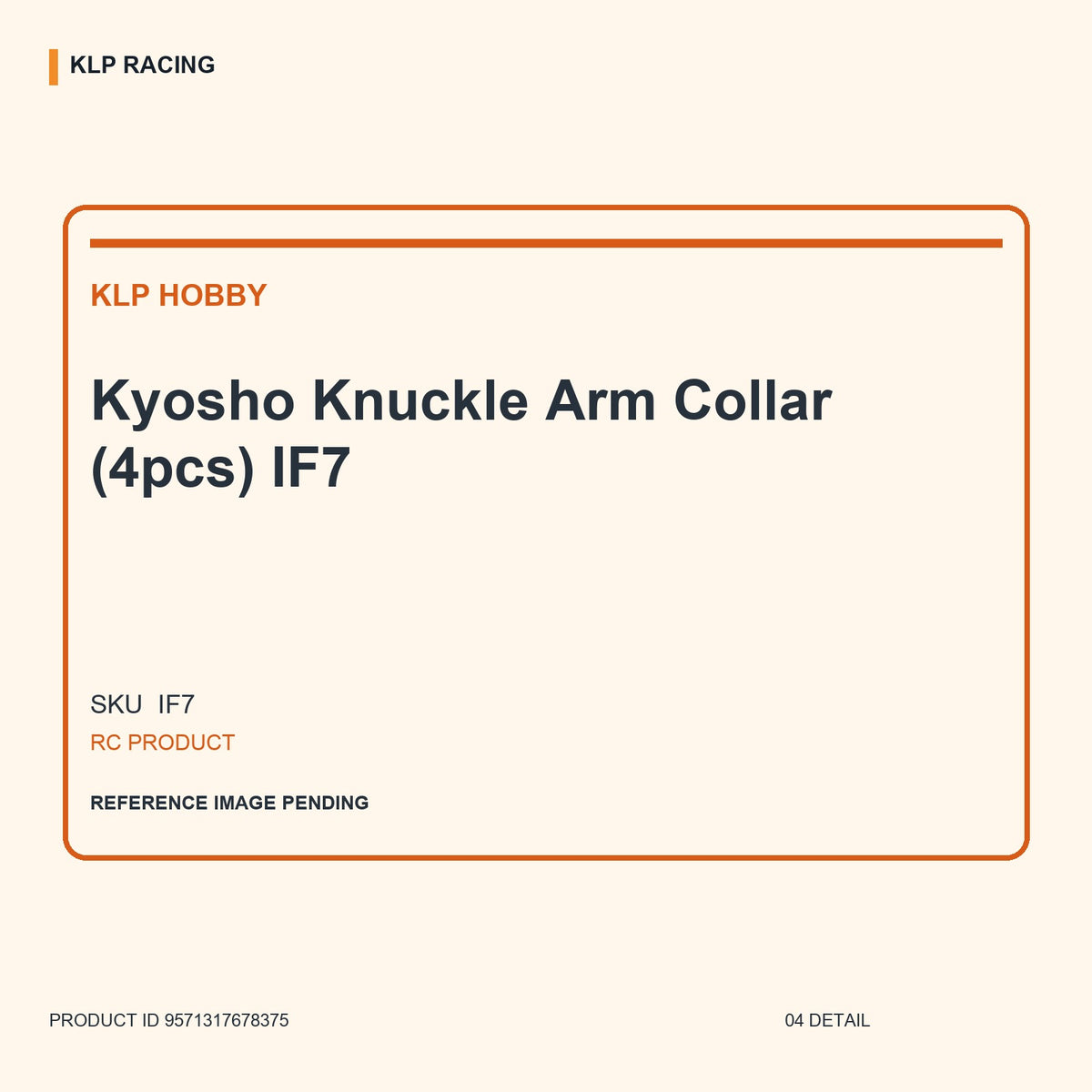 Kyosho Knuckle Arm Collar (4pcs) IF7 04 detail
