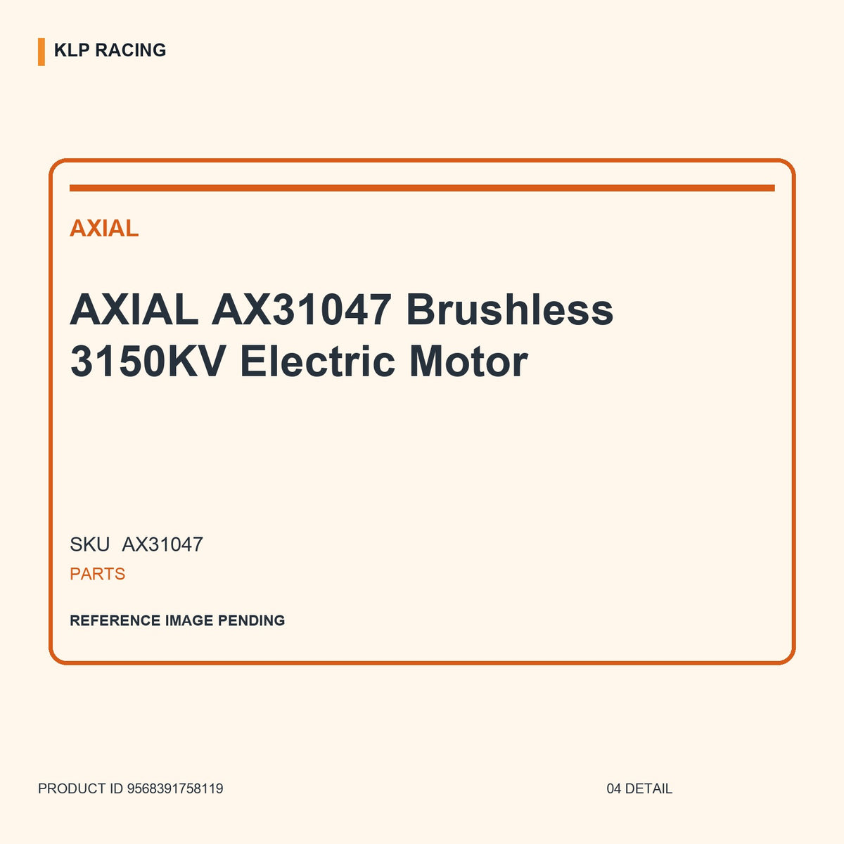 AXIAL AX31047 Brushless 3150KV Electric Motor 04 detail
