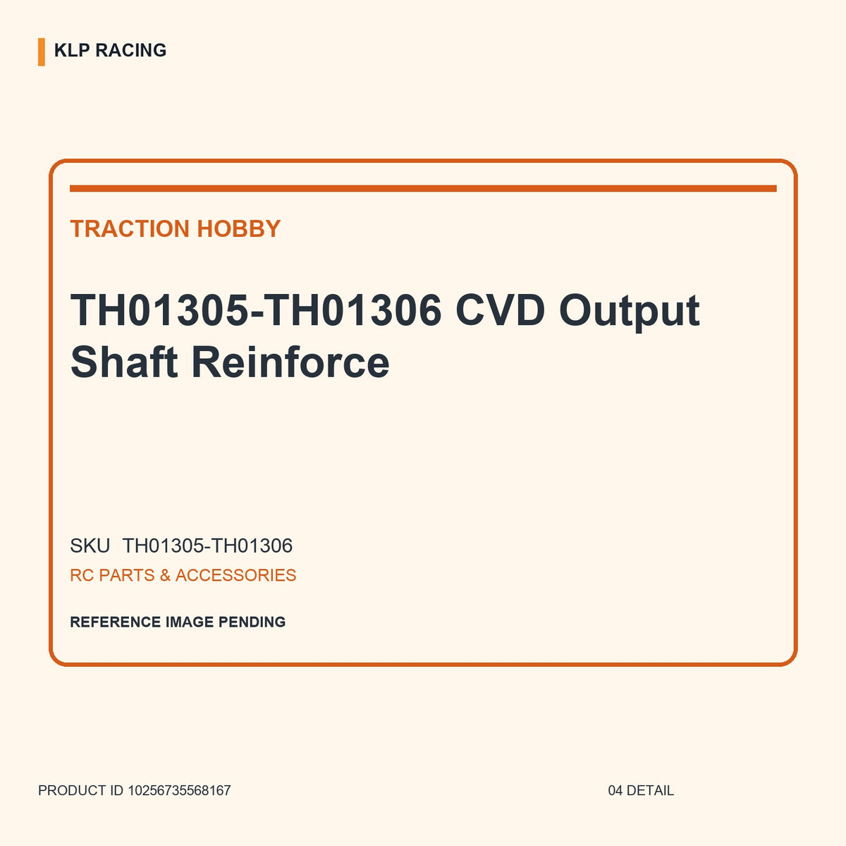 TH01305-TH01306 CVD Output Shaft Reinforce 04 detail