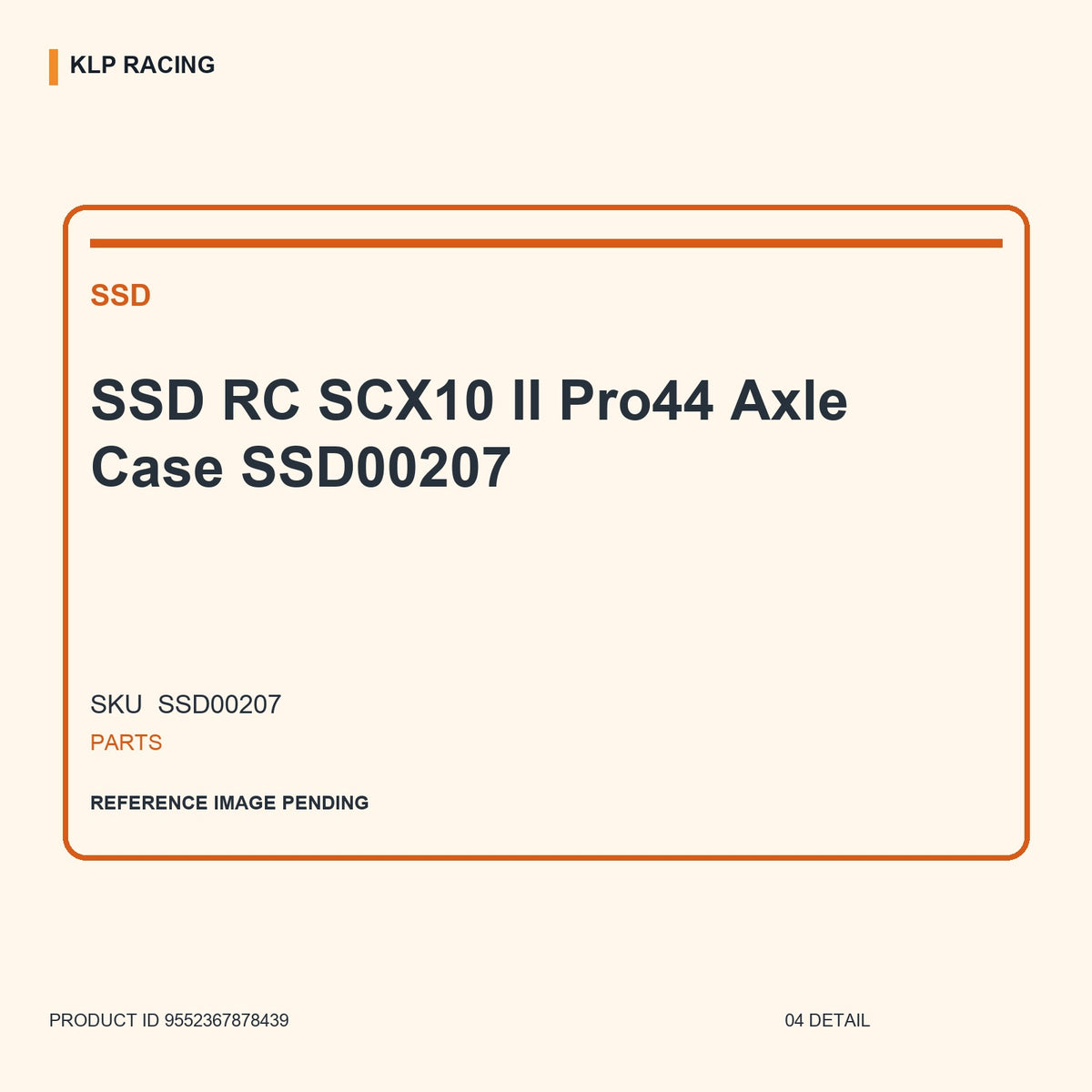SSD RC SCX10 II Pro44 Axle Case  SSD00207 04 detail