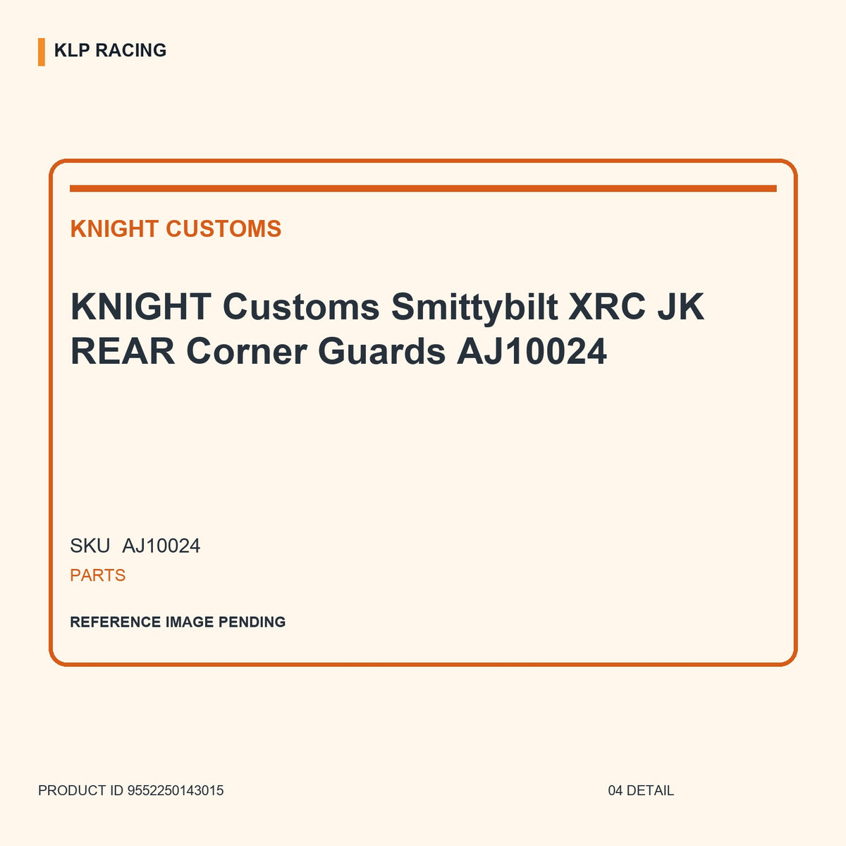 KNIGHT Customs Smittybilt XRC JK REAR Corner Guards AJ10024 04 detail