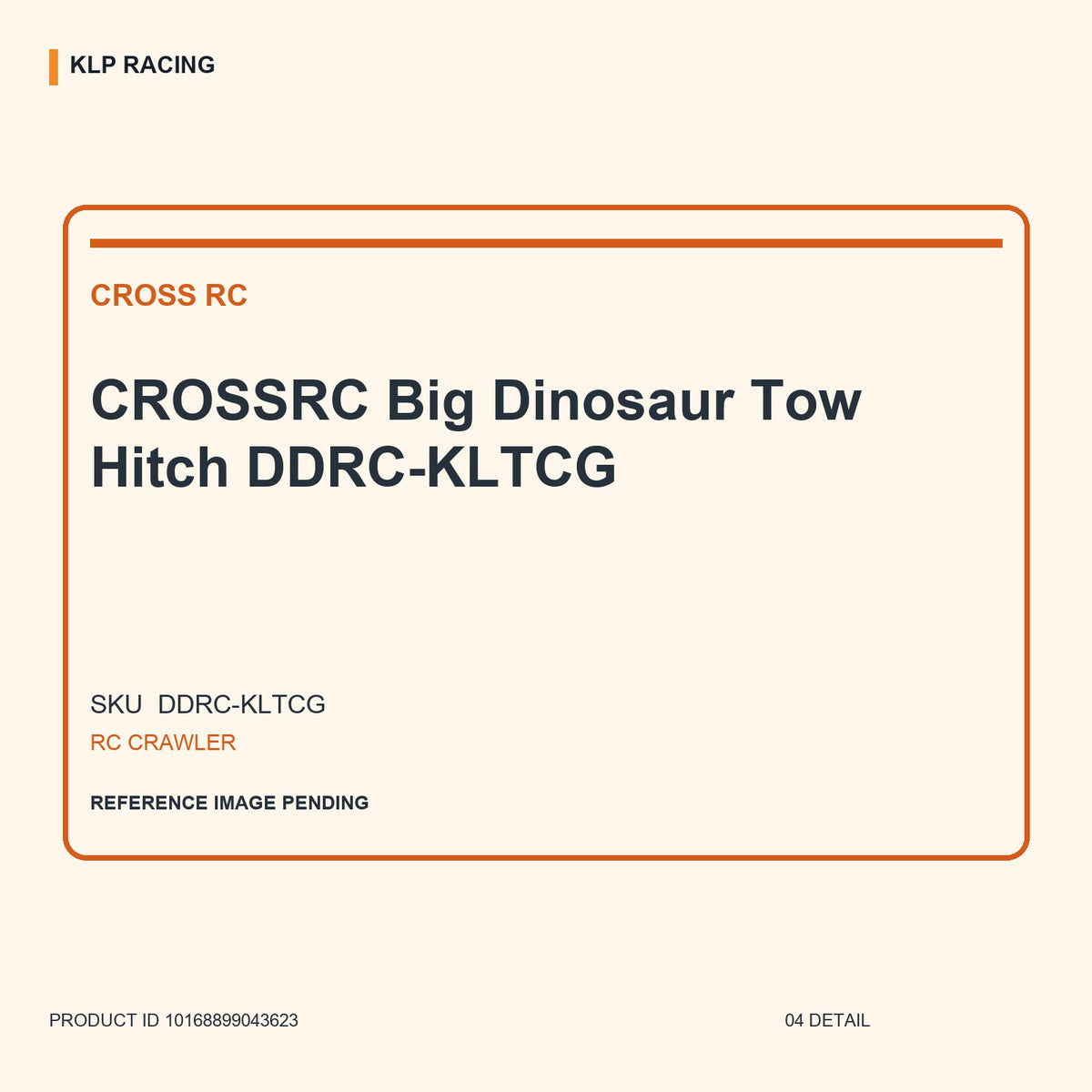 CROSSRC Big Dinosaur Tow Hitch DDRC-KLTCG 04 detail