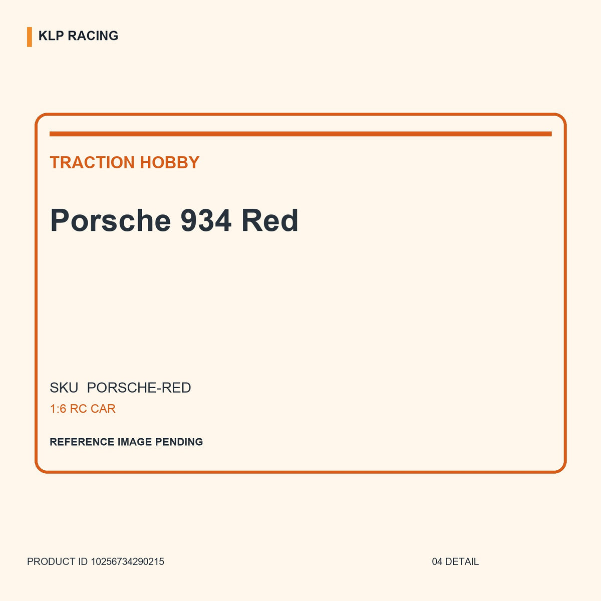 Porsche 934 Red 04 detail
