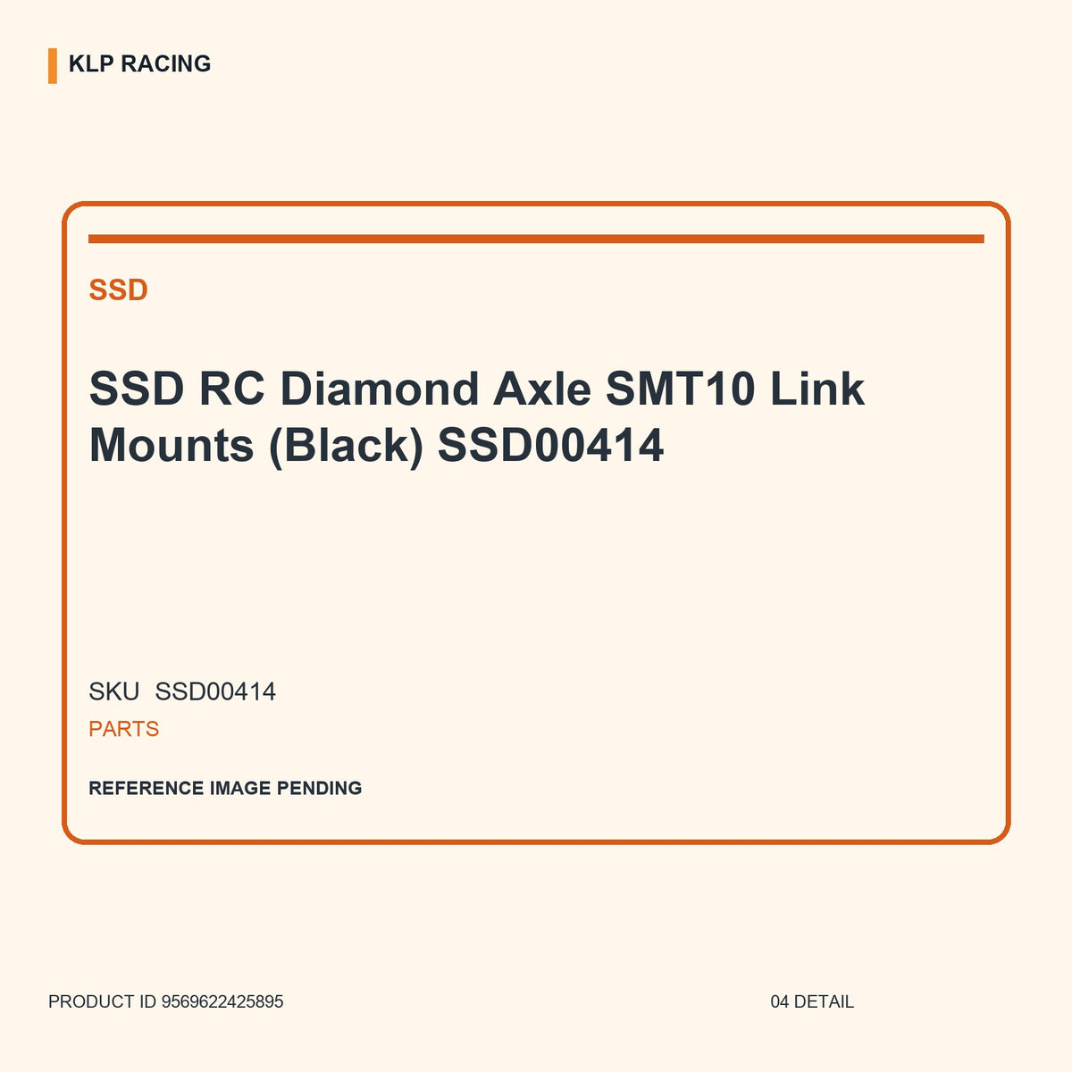 SSD RC Diamond Axle SMT10 Link Mounts (Black) SSD00414 04 detail