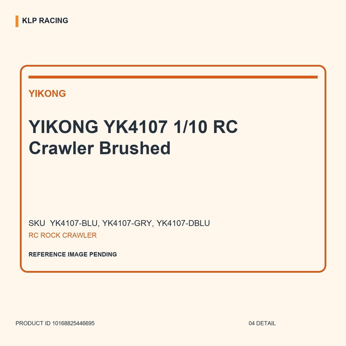 YIKONG YK4107 1/10 RC Crawler Brushed 04 detail