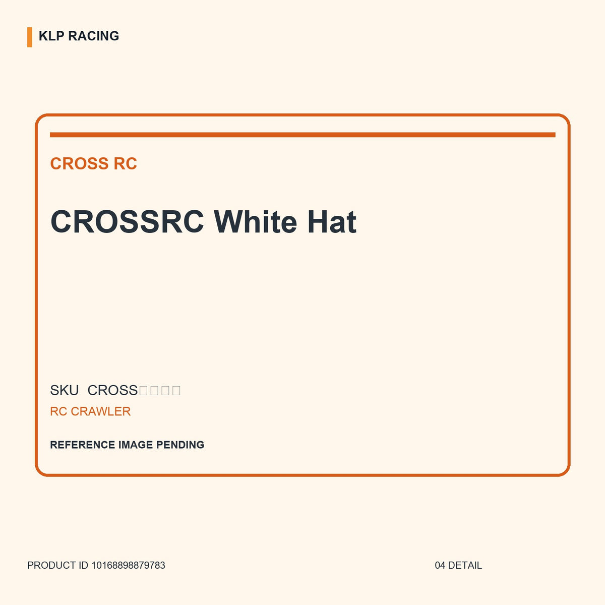 CROSSRC White Hat 04 detail