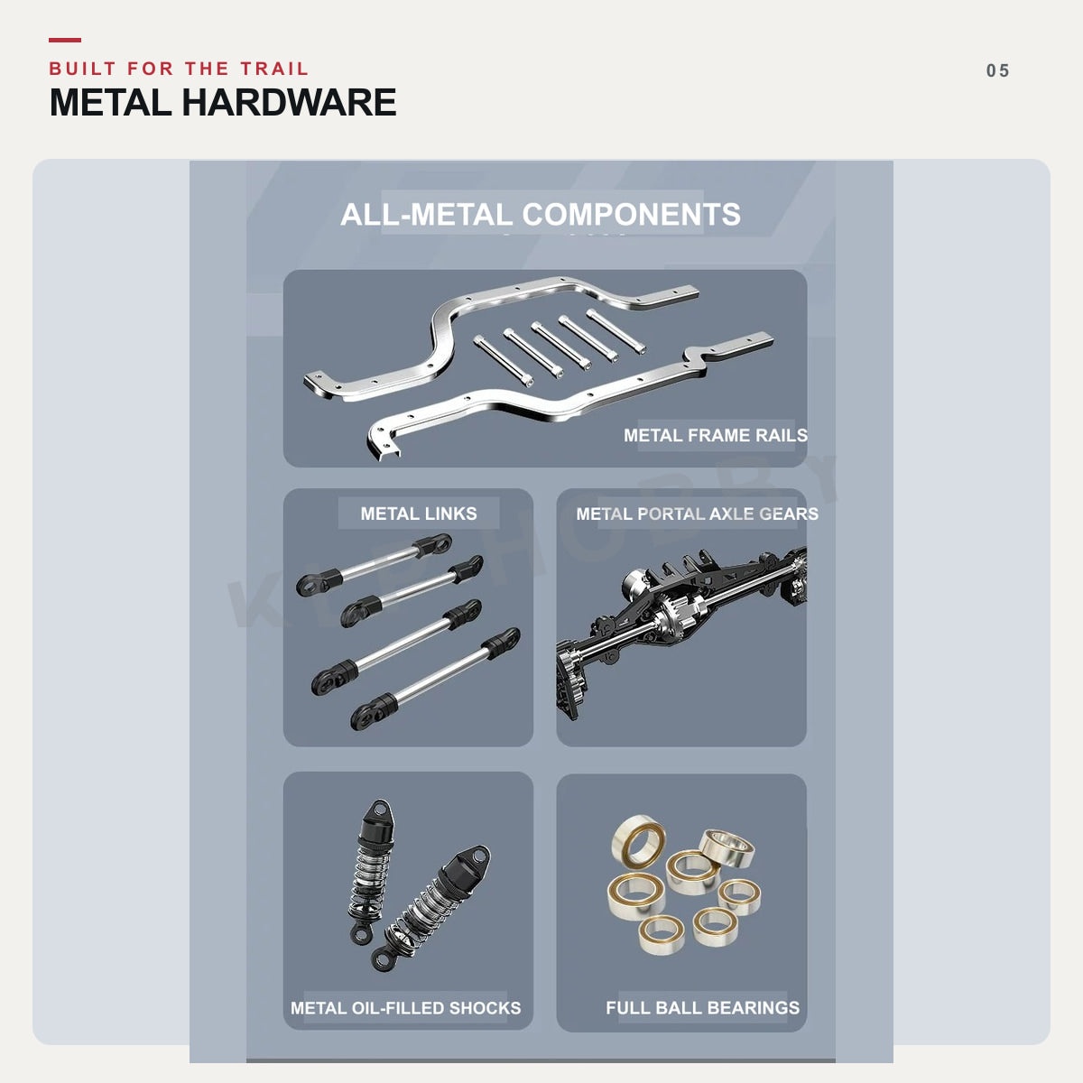 MJX Hyper Go H12P metal hardware