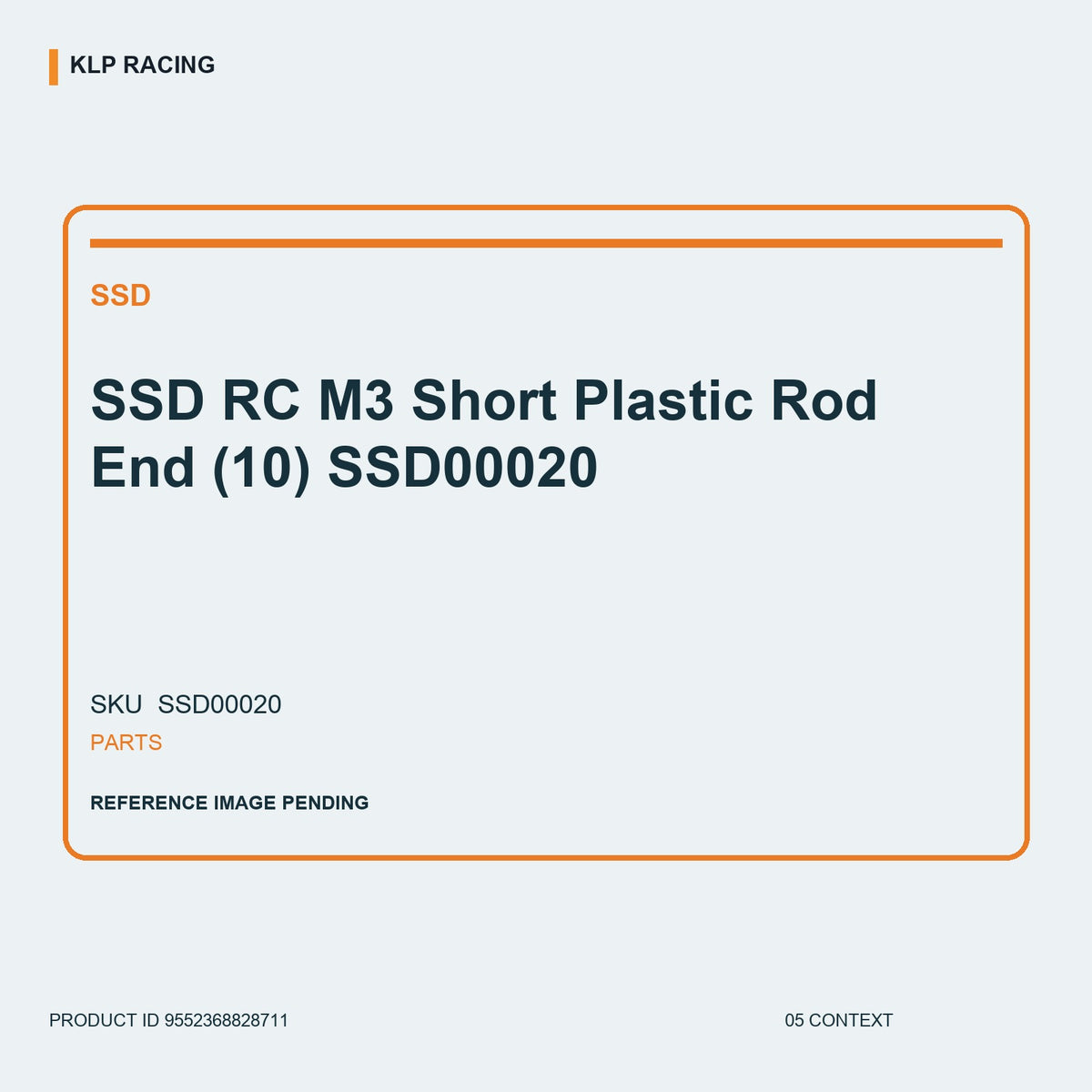 SSD RC M3 Short Plastic Rod End (10) SSD00020 05 context