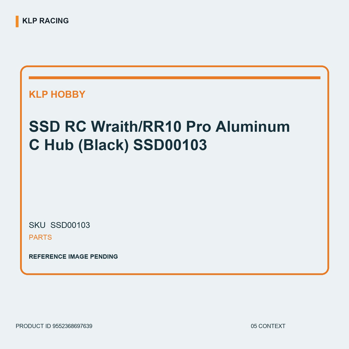 SSD RC Wraith/RR10 Pro Aluminum C Hub (Black) SSD00103 05 context