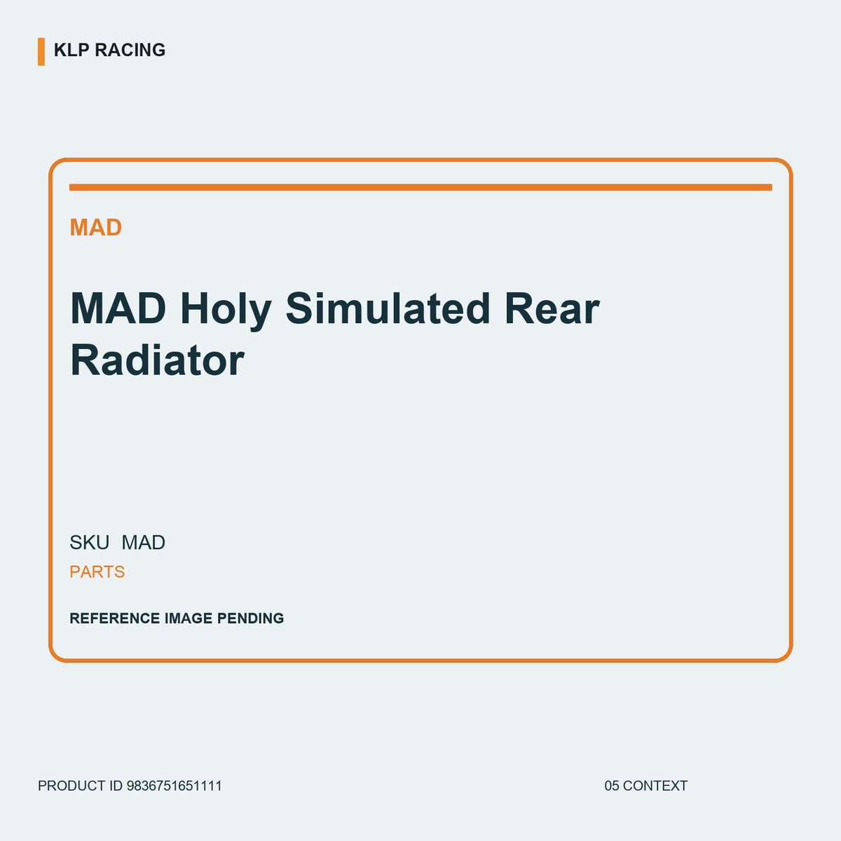 MAD Holy  Simulated Rear Radiator 05 context