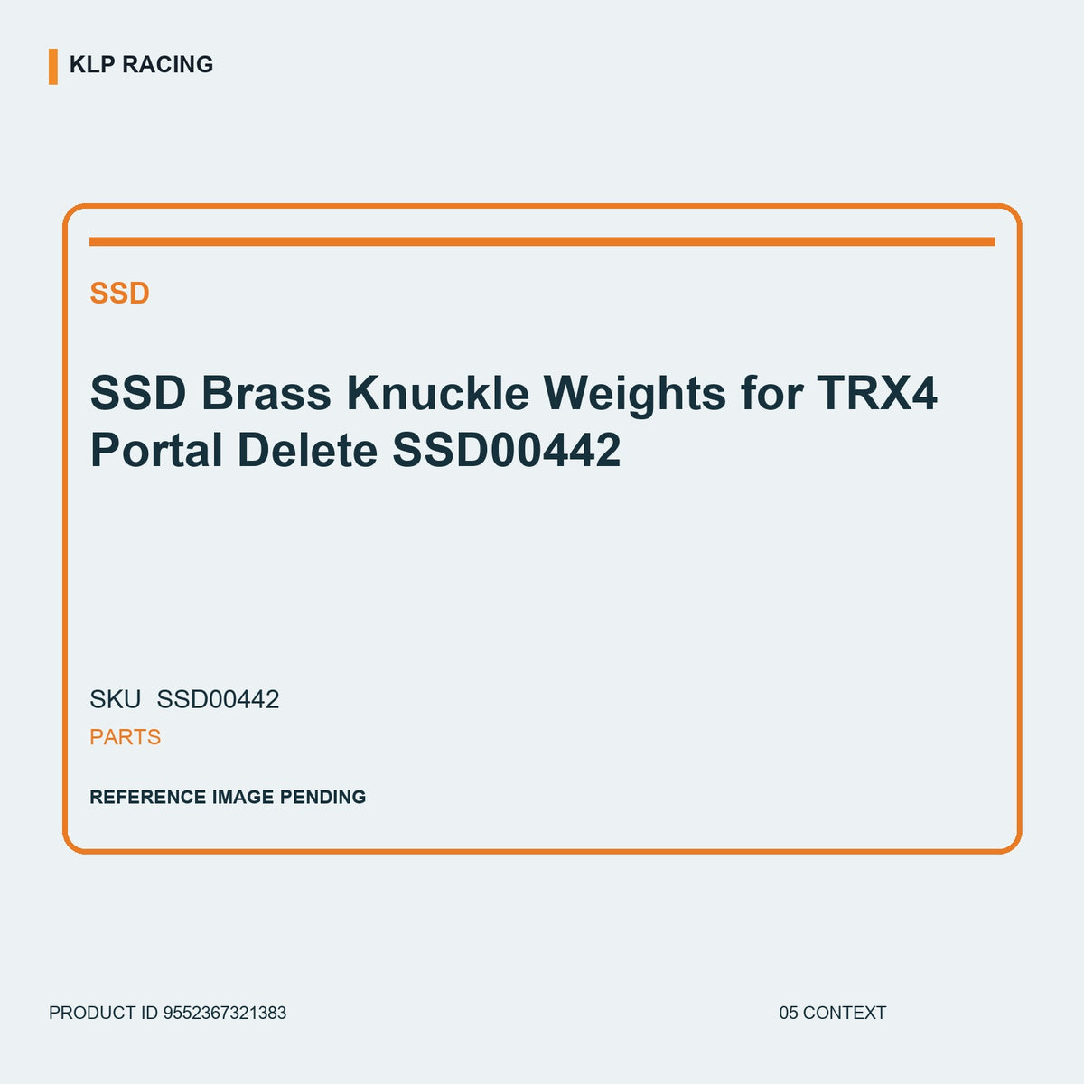 SSD Brass Knuckle Weights for TRX4 Portal Delete SSD00442 05 context
