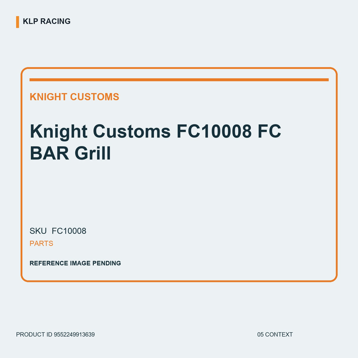Knight Customs FC10008 FC BAR Grill 05 context
