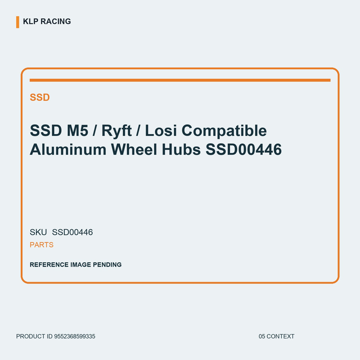 SSD M5 / Ryft / Losi Compatible Aluminum Wheel Hubs SSD00446 05 context