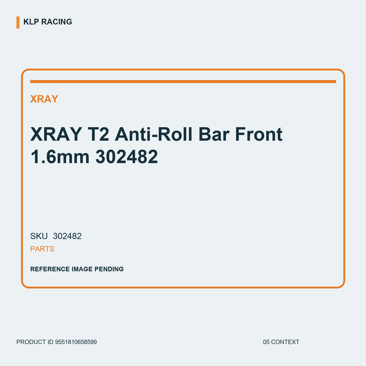 XRAY T2  Anti-Roll Bar Front 1.6mm 302482 05 context