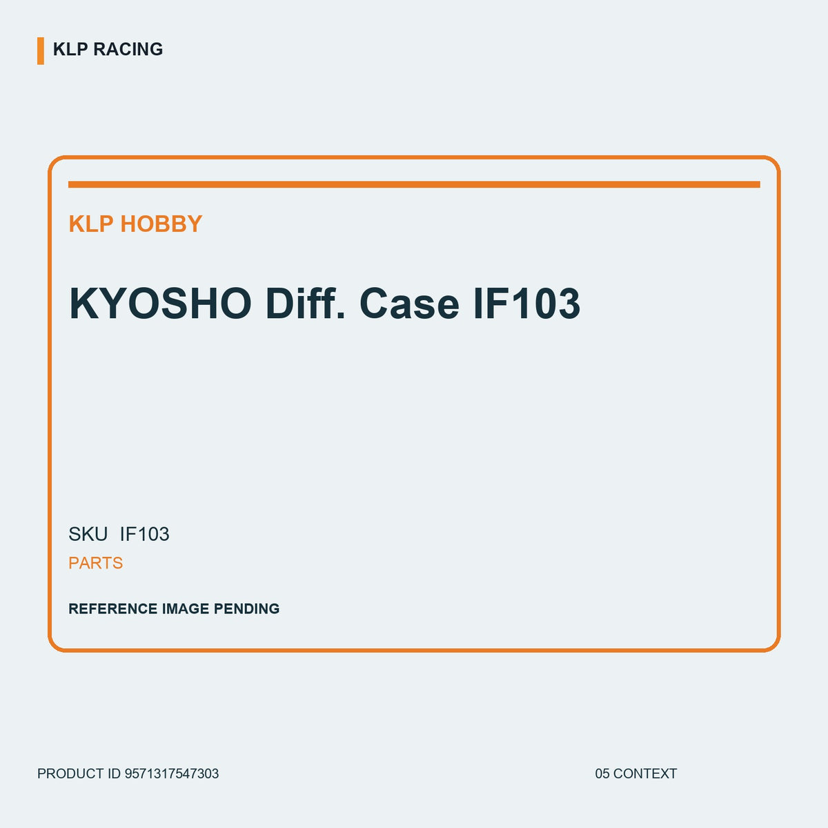KYOSHO Diff. Case  IF103 05 context