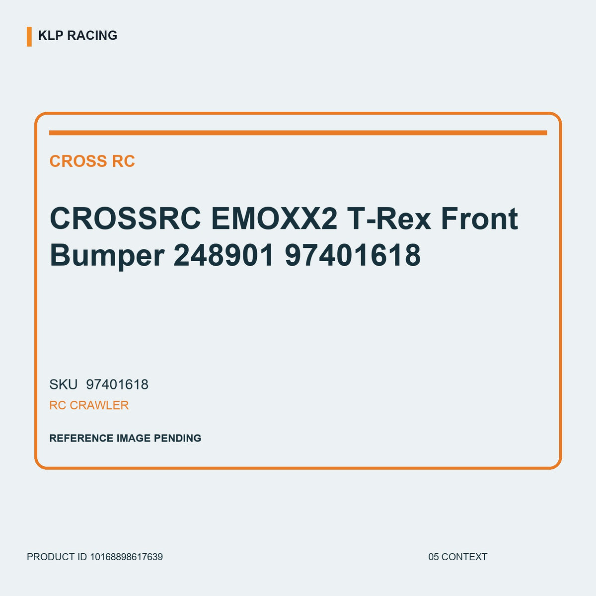 CROSSRC EMOXX2 T-Rex Front Bumper 248901 97401618 05 context