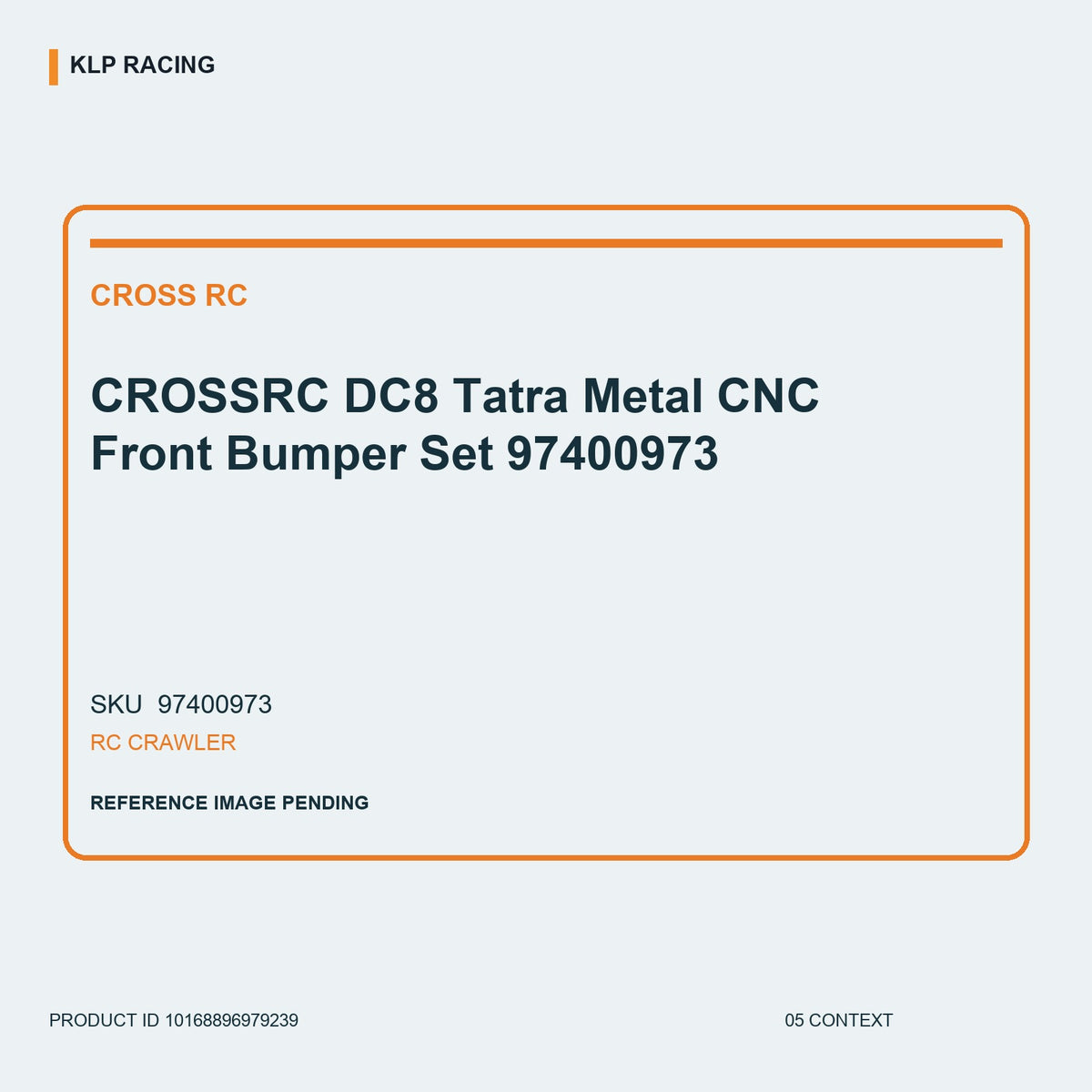 CROSSRC DC8 Tatra Metal CNC Front Bumper Set 97400973 05 context