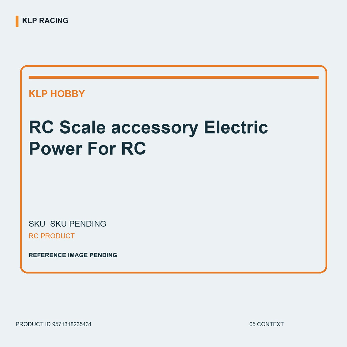 RC Scale accessory Electric Power For RC 05 context